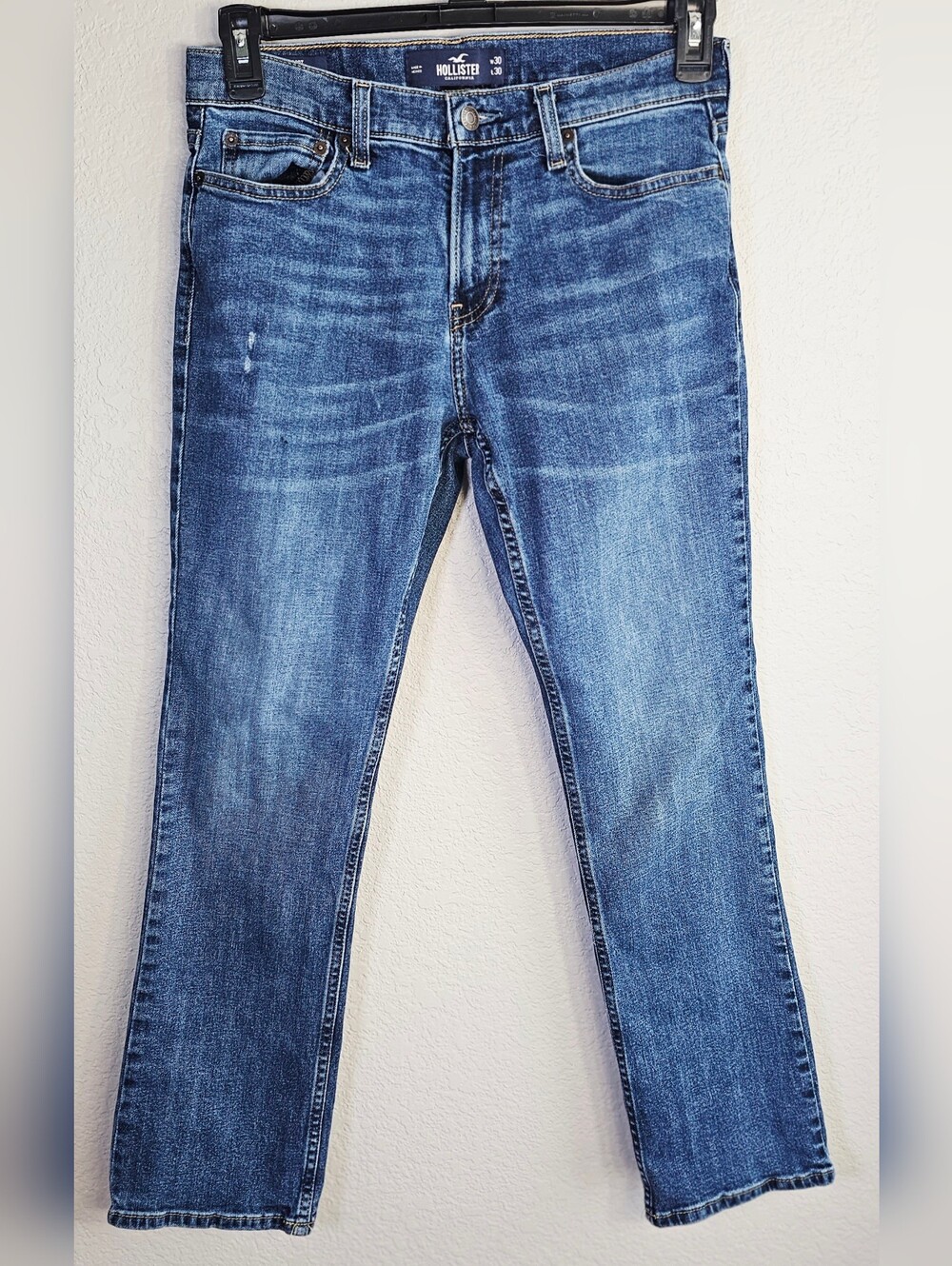 Men's Hollister Epic Flex Boot Cut Jeans 30x30 Medium Wash Stretch Denim